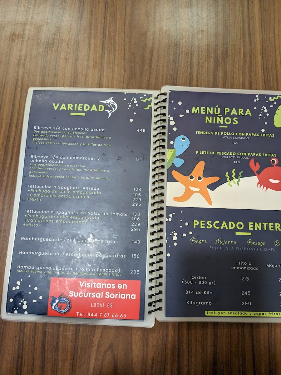 Pescados y Mariscos El Marlin Menu - Image 3