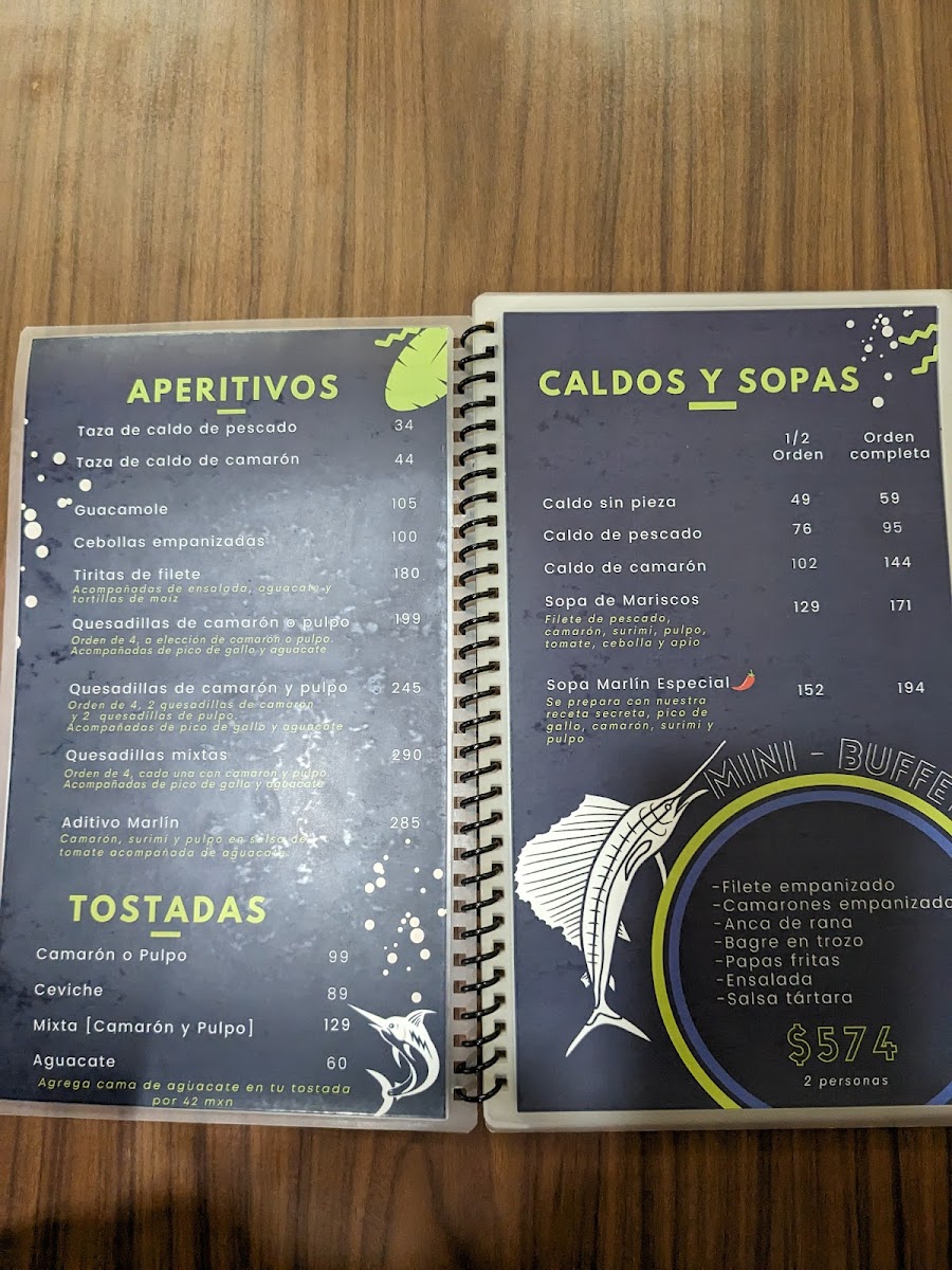 Pescados y Mariscos El Marlin Menu - Image 4