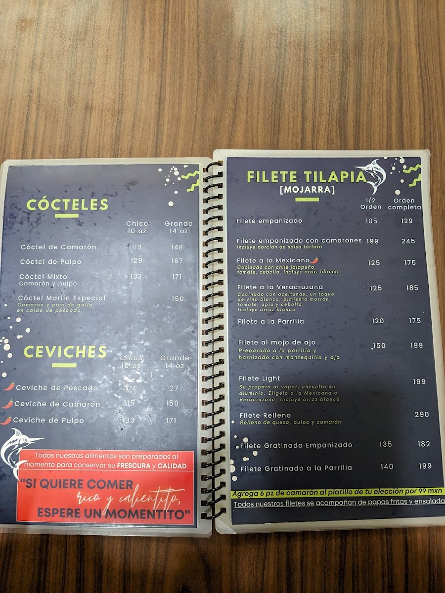 Pescados y Mariscos El Marlin Menu - Image 5